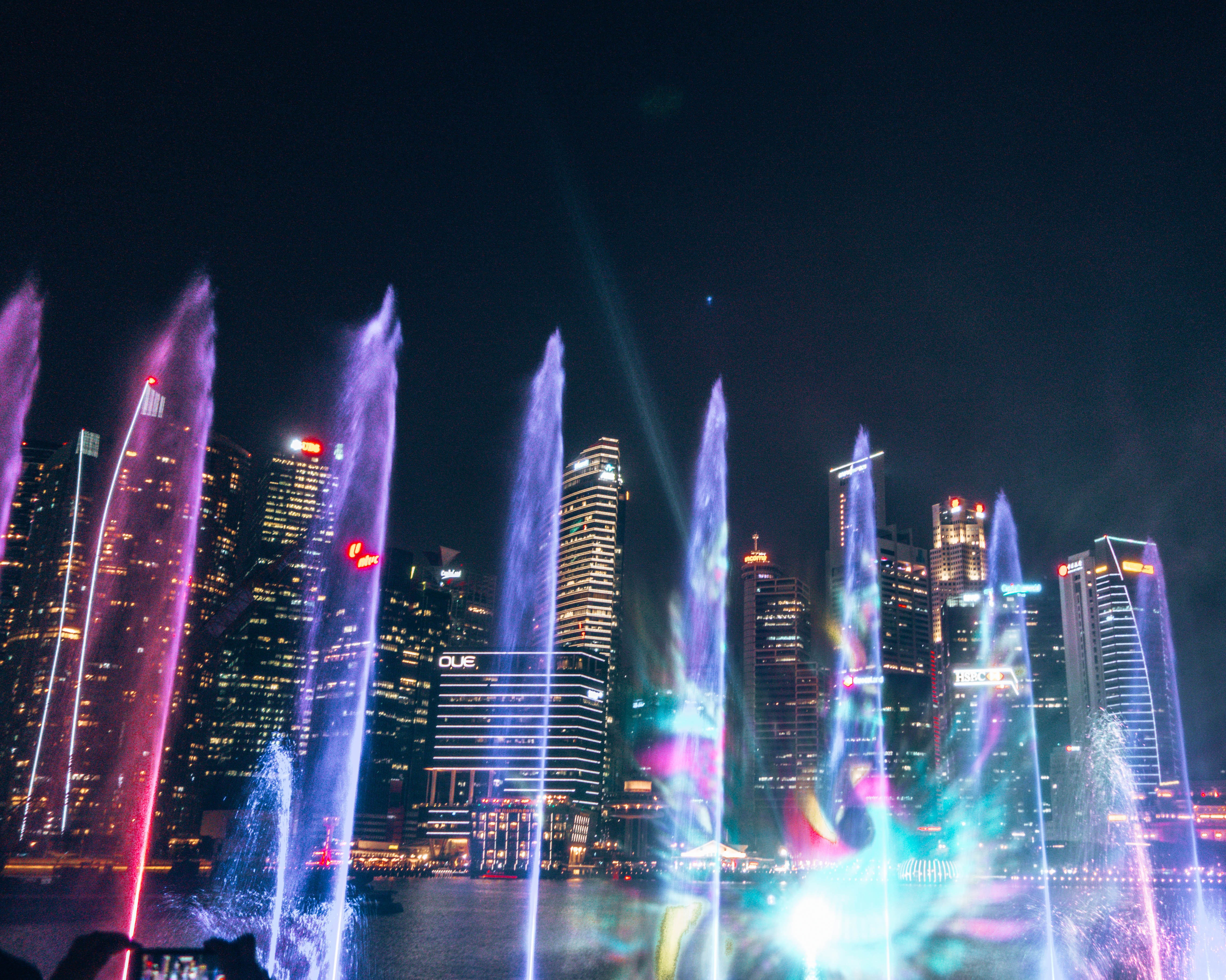 Spectra light show at Marina Bay Sands - 3-day Singapore itinerary for budget travelers - WeDidItOurWay.com