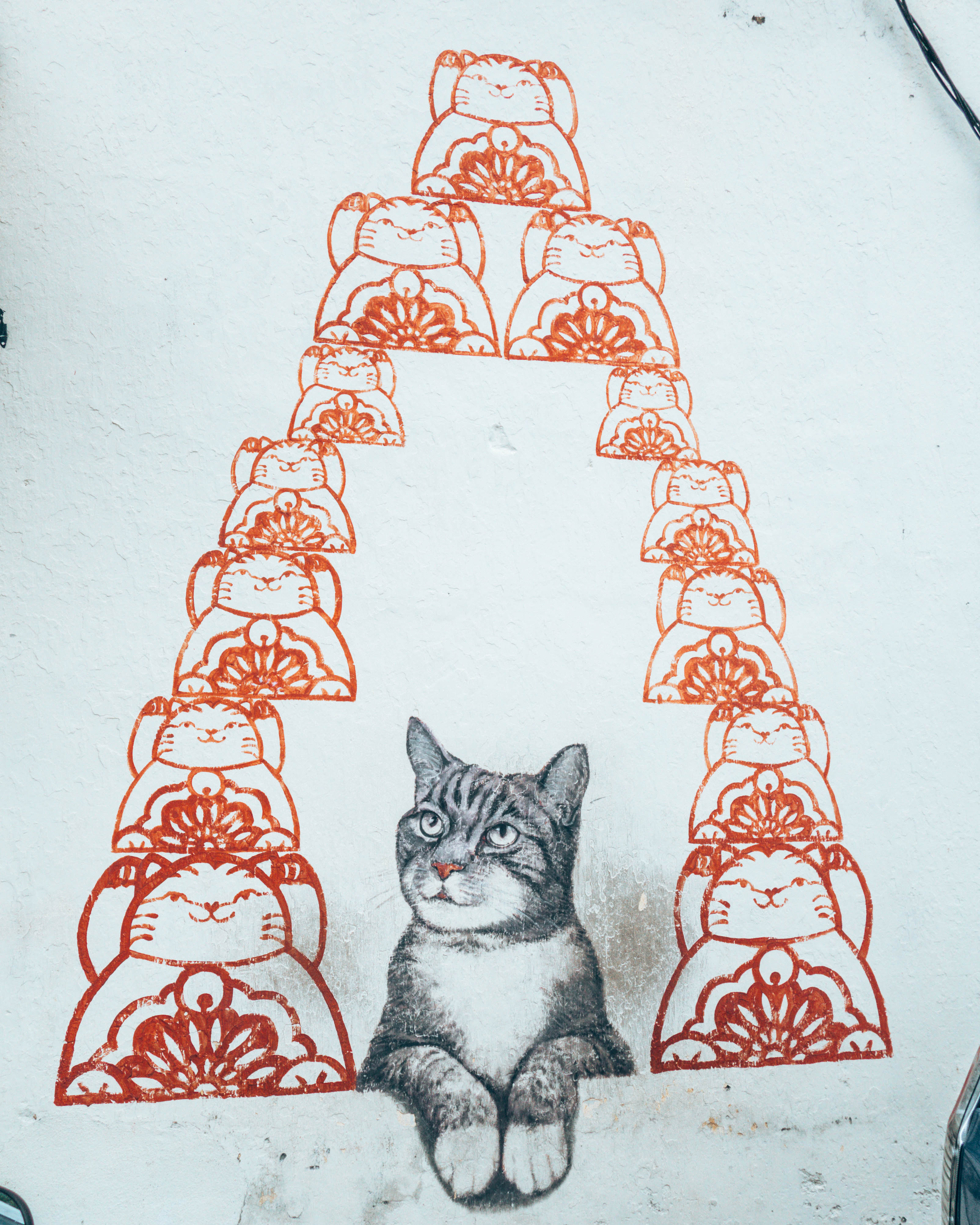 Artists for stray animals. Street art in Penang, Georgetown, Malaysia - Wediditourway.com