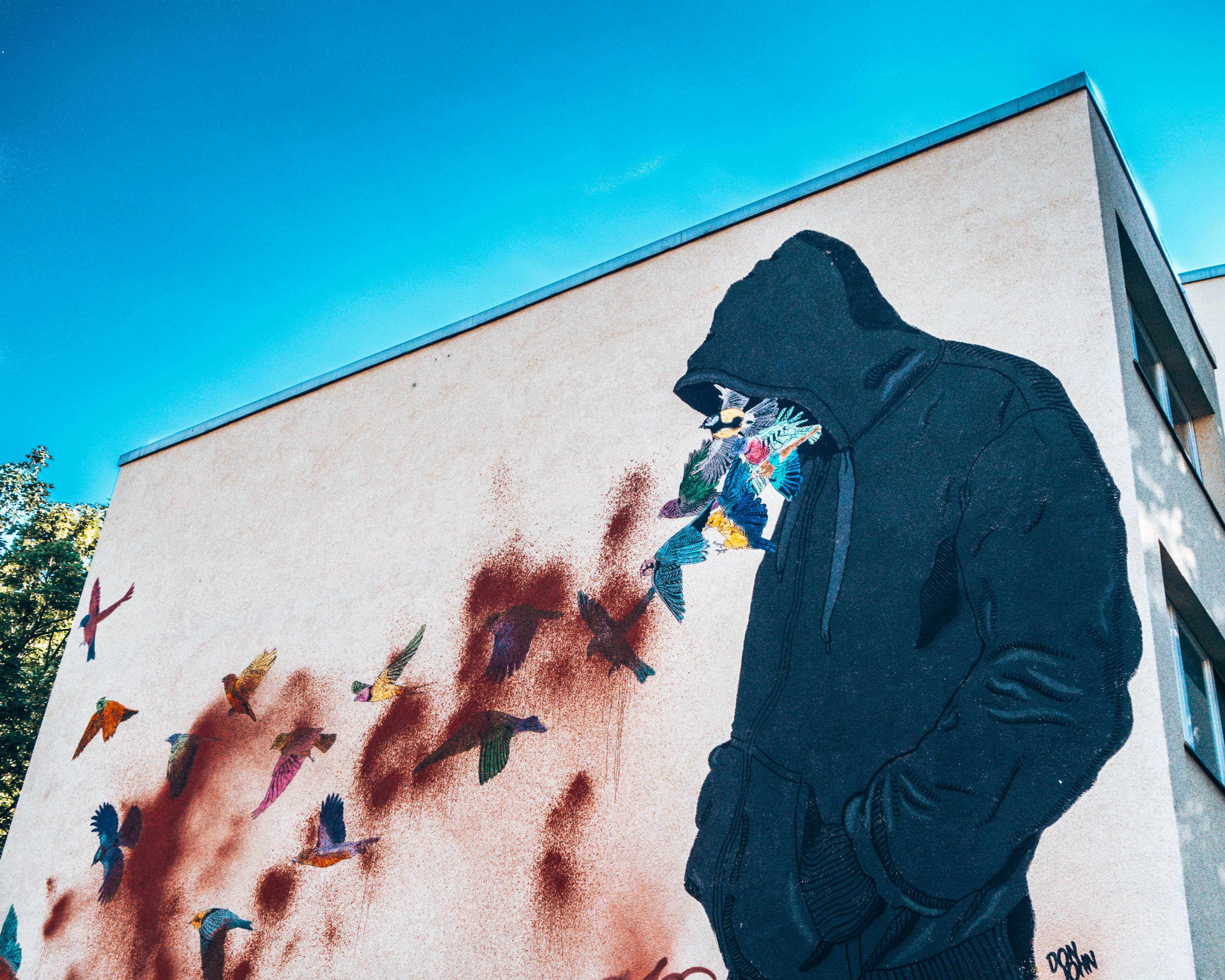 Street art in Berlin mural