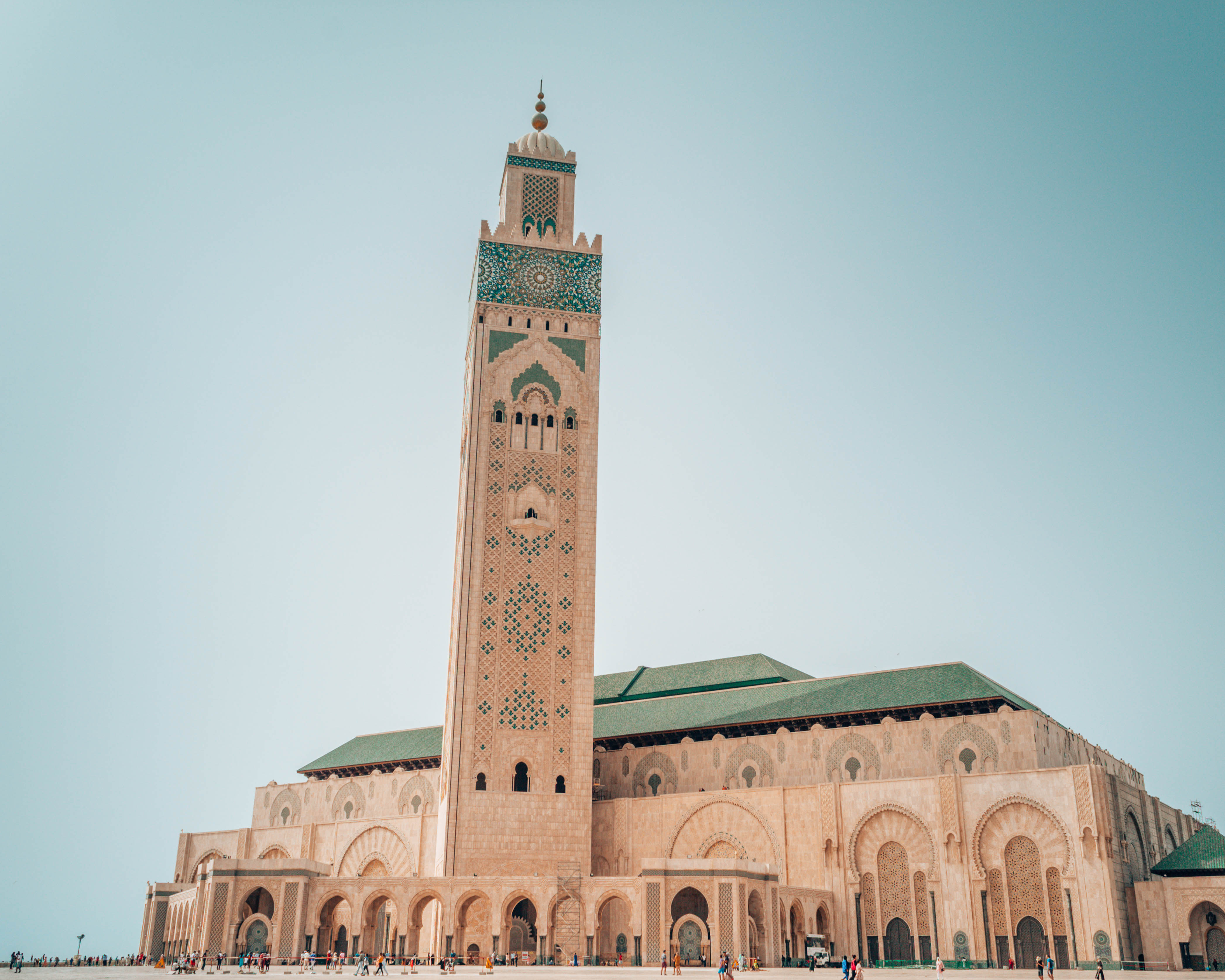 View of Hassan II Mosque from outside