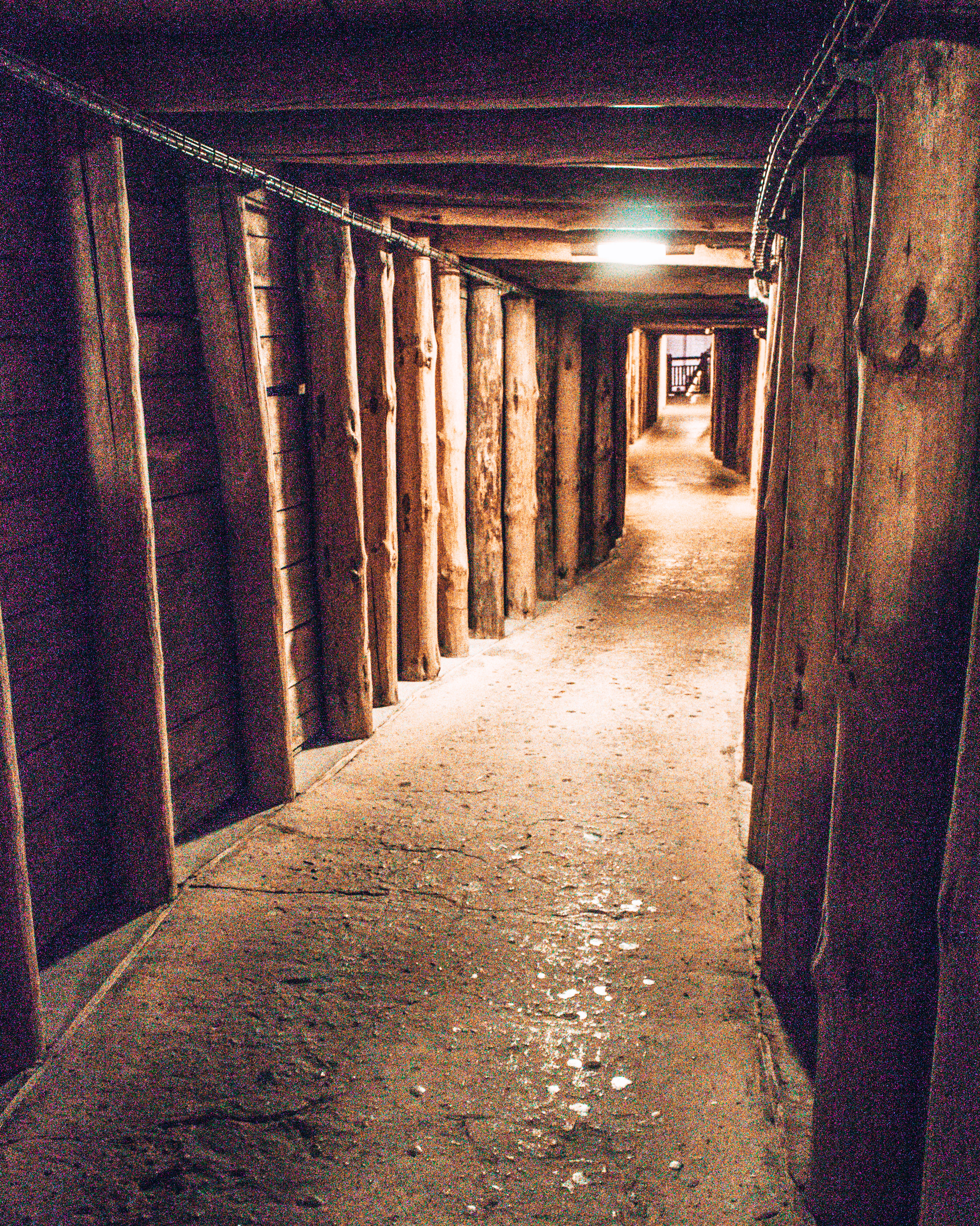 One of hundreds of passages in the Wielicska salt mines in Wieliczka, Poland