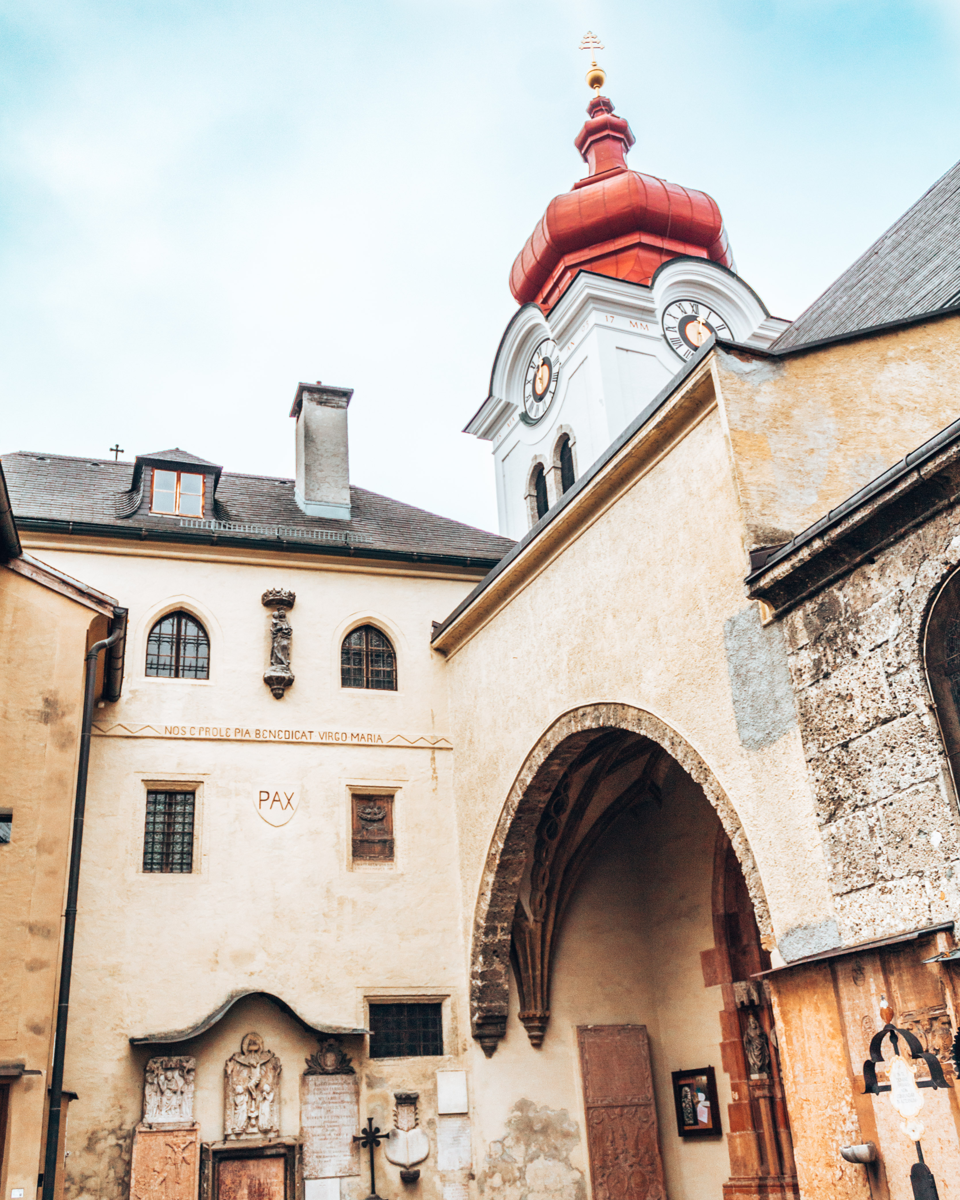The Nonnberg Convent in Salzburg Austria. One of the best things to do in Salzburg