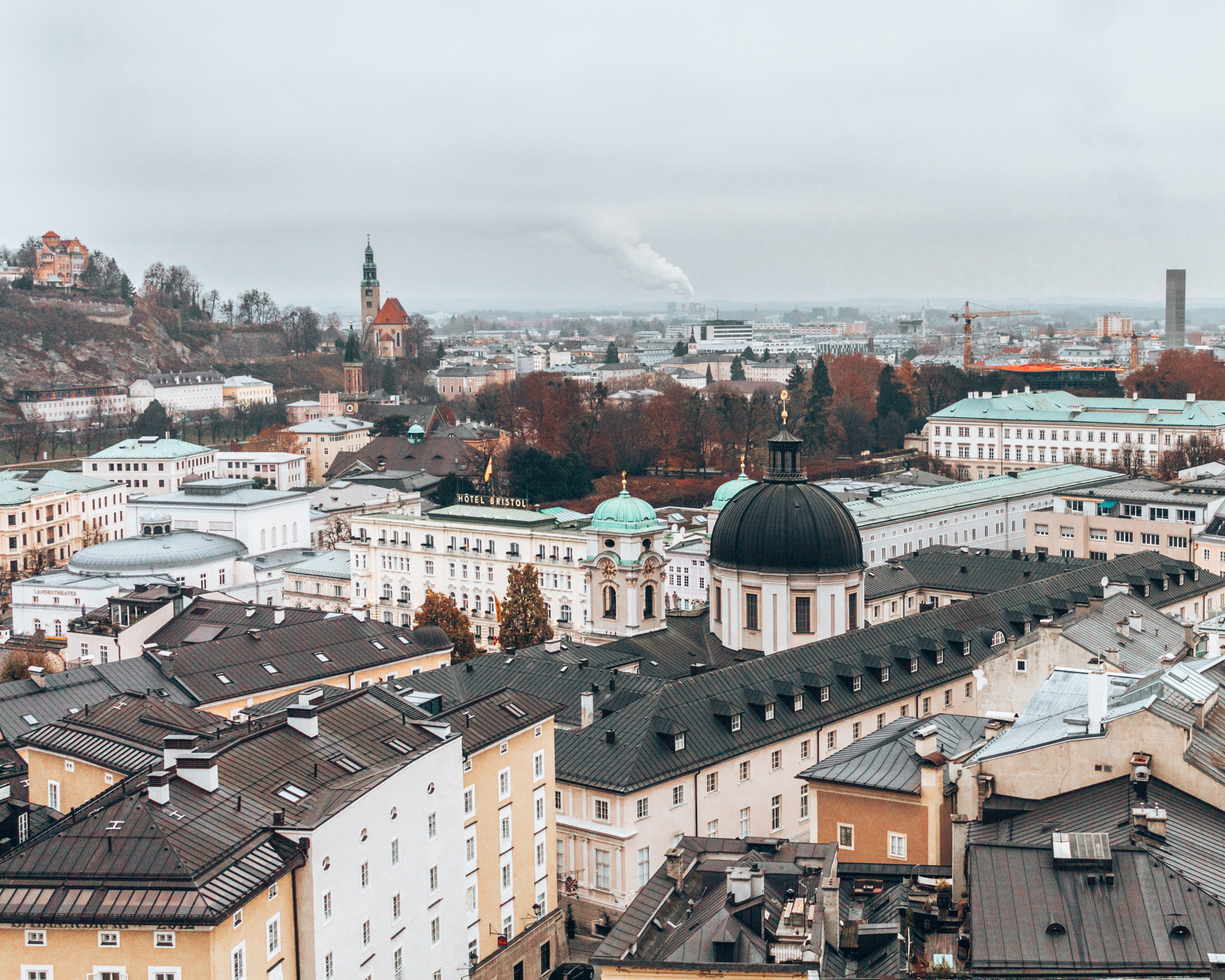 The cityscape of Salzburg, Austria. One of the best things to do in Salzburg