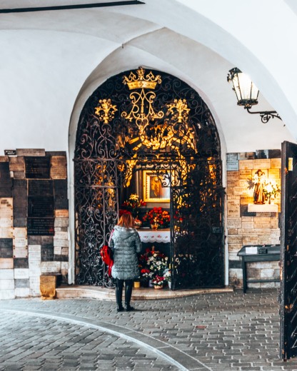 The little Chapel in the Stone Gate in Zagreb, Croatia