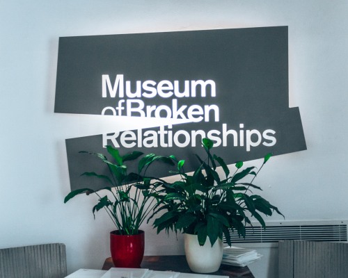 The Museum of Broken Relationships in Zagreb, Croatia