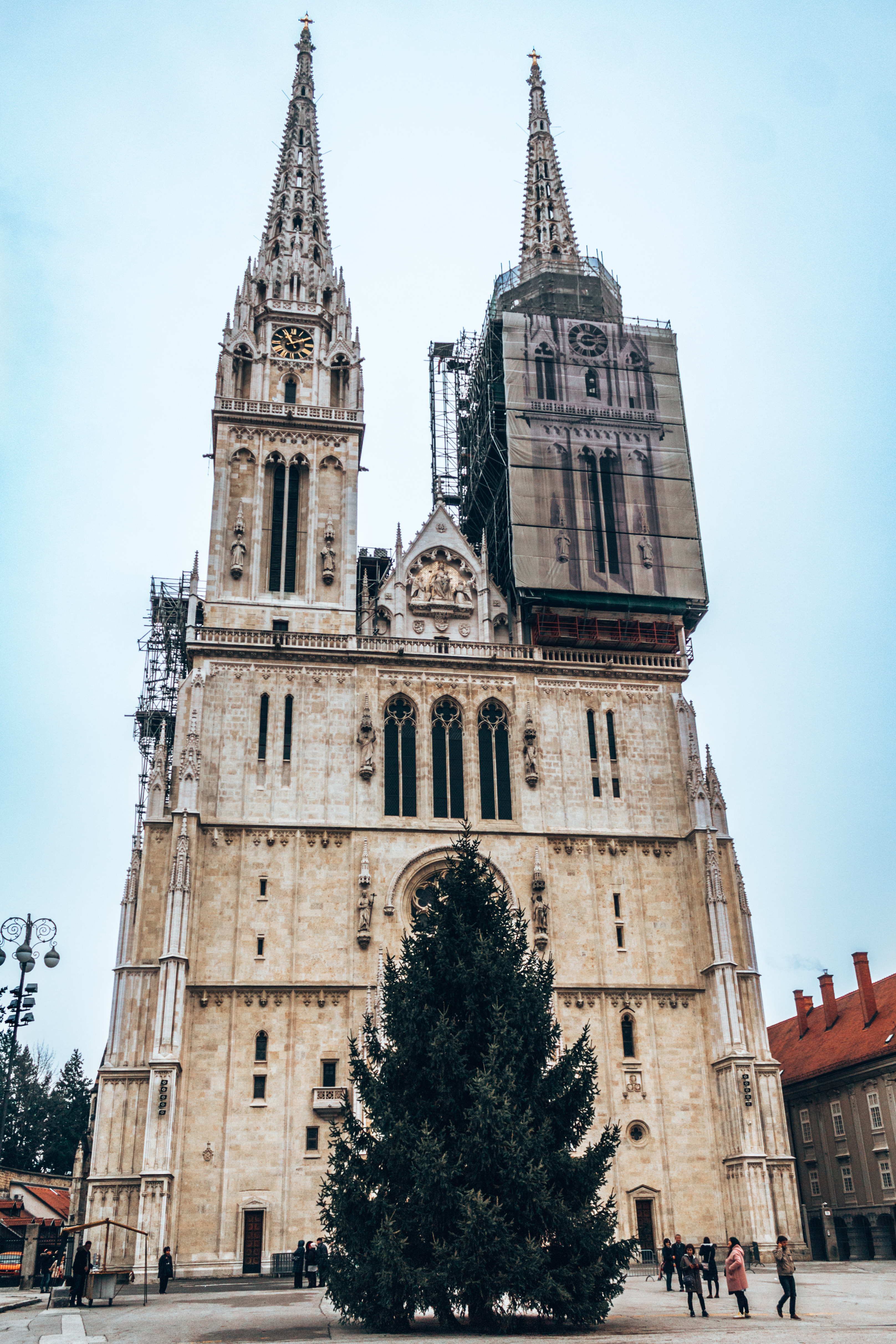 The Zagreb Cathedral in Zagreb, Croatia
