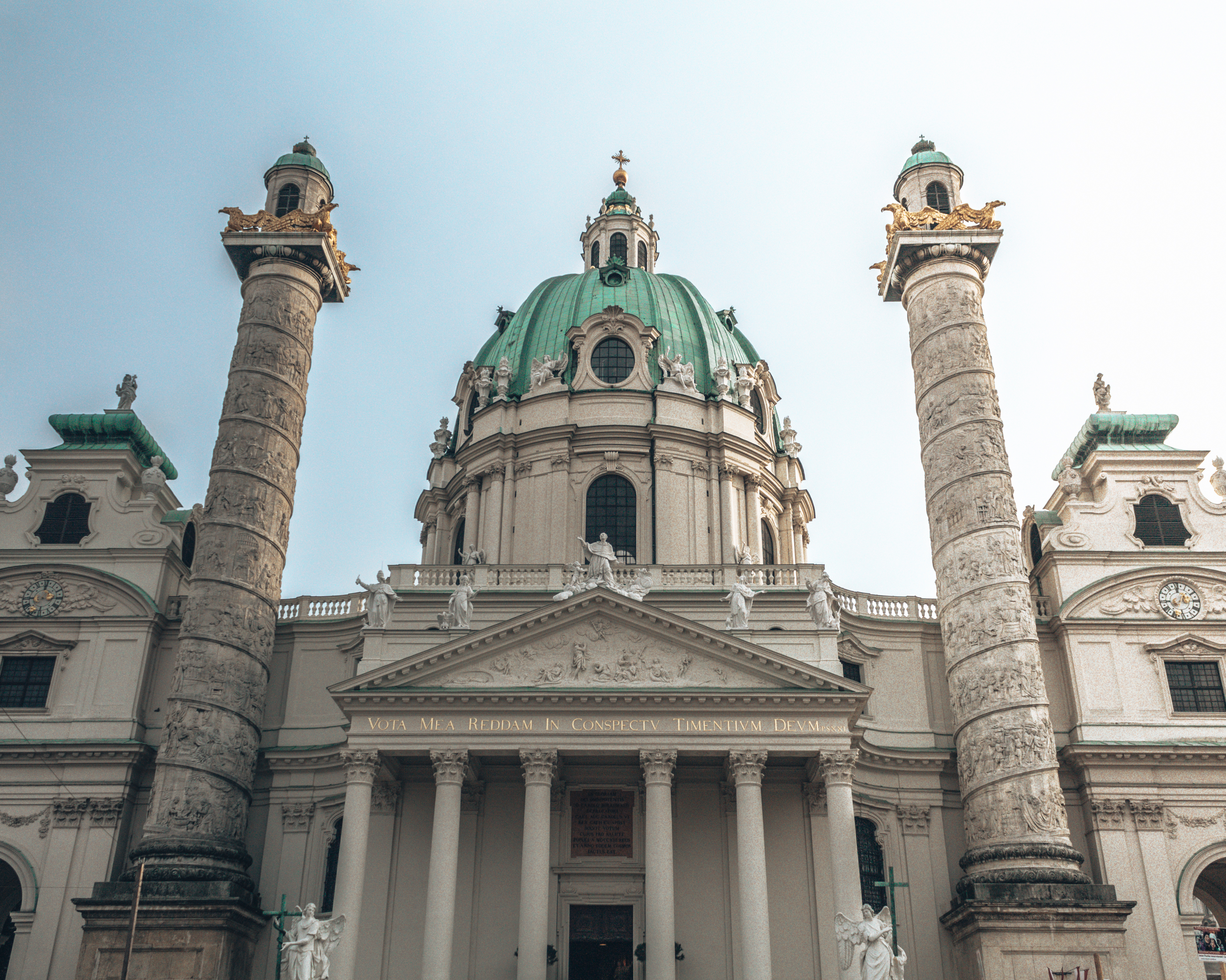 The Karlskirche in Vienna, Austria
