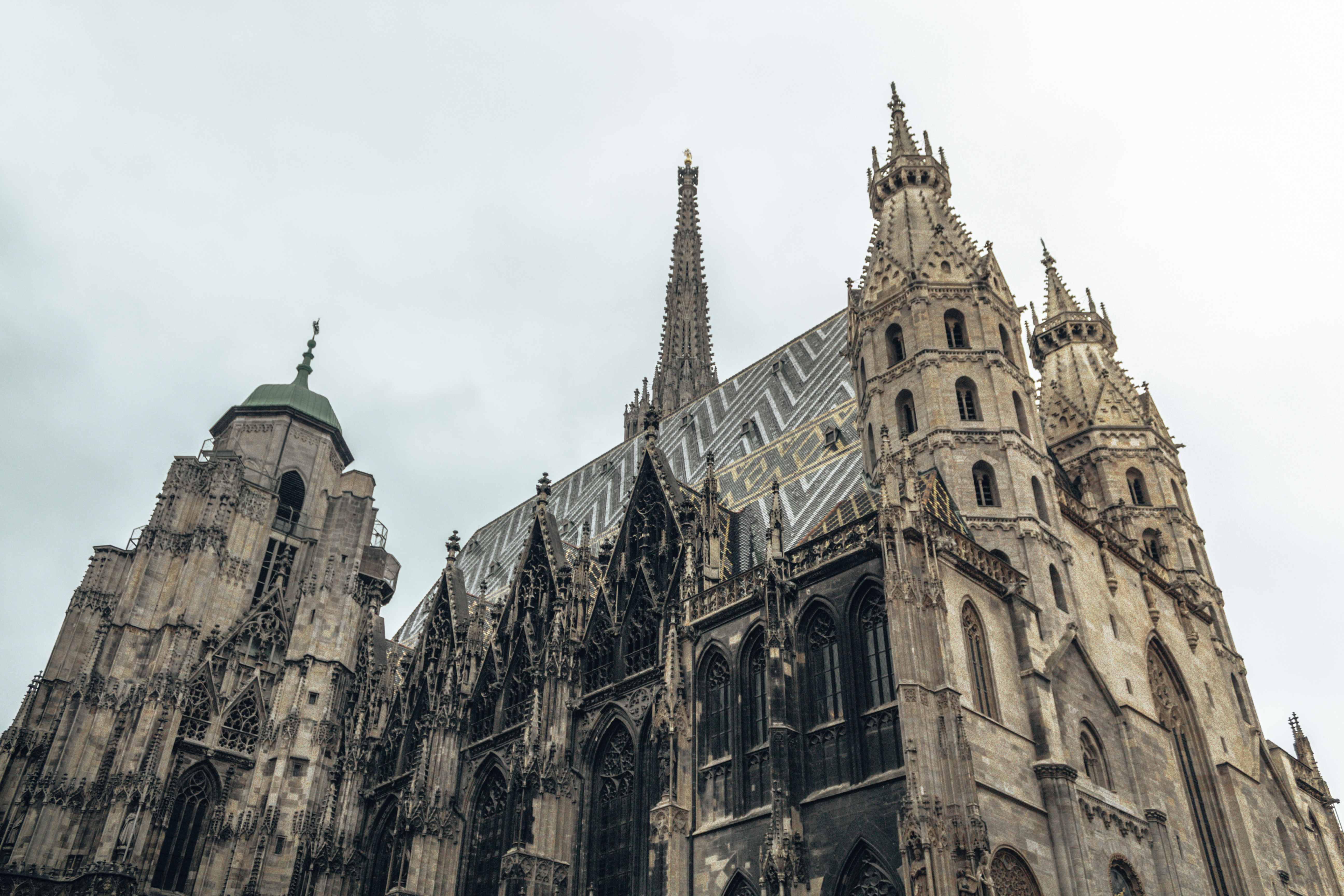 The famous St-Stephen's Cathedral in Vienna, Austria